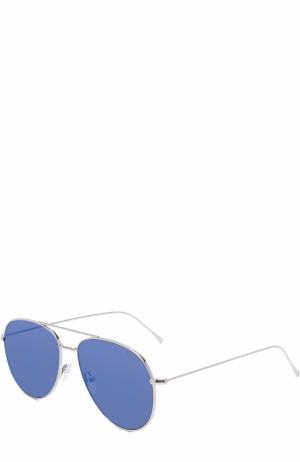 Солнцезащитные очки Illesteva. Цвет: синий