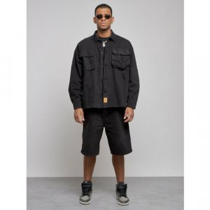 Джинсовая куртка, размер 48, черный MTFORCE. Цвет: черный