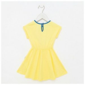 Платье для девочки, цвет жёлтый, рост 80 см Bembi. Цвет: желтый