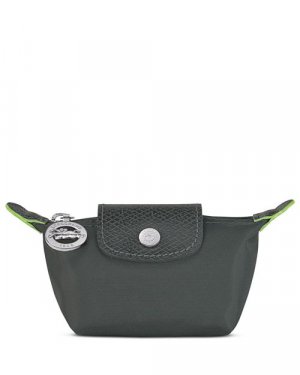 Зеленый кошелек для монет Le Pliage , цвет Gray Longchamp