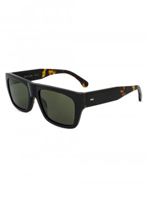 Квадратные солнцезащитные очки Earl 56 мм, черный Paul Smith