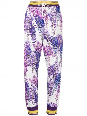 Floral-print joggers Dolce & Gabbana. Цвет: белый