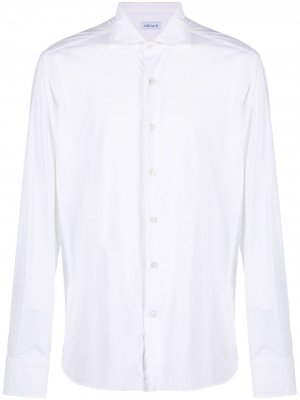 Однотонная рубашка на пуговицах Orian. Цвет: белый