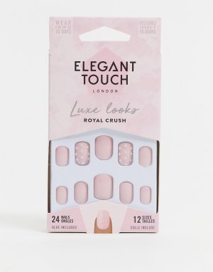 Накладные ногти Luxe Looks – Royal Crush-Розовый цвет Elegant Touch