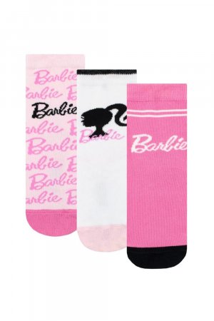 Носки до щиколотки, 3 шт. , розовый Barbie