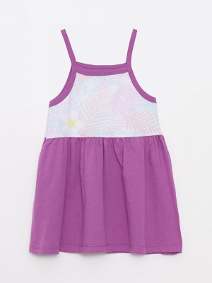 Платье для маленьких девочек с принтом AZİZ BEBE, фиолетовый Bebe
