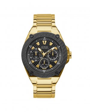Мужские часы Legacy W1305G2 со стальным и золотым ремешком , золотой Guess