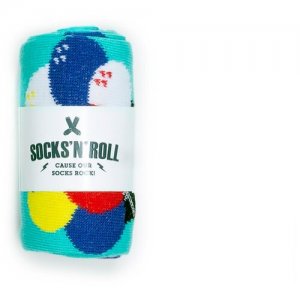 Носки SocksNRoll - Hearts с сердечками Socks'N'Roll. Цвет: красный