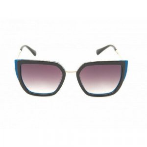 Солнцезащитные очки Bulget, голубой, черный BULGET. Цвет: черный/голубой
