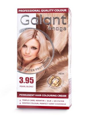 Cтойкая крем-краска для волос  GALANT 3.95 жемчужный блондин, 125 мл., (Болгария) Image. Цвет: кремовый