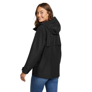 Женская куртка в стиле милитари с дождевиком , черный Eddie Bauer. Цвет: черный