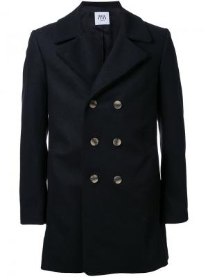 Двубортное пальто Wan Hung. Цвет: чёрный