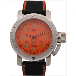 Часы наручные 941 / Акула (Typhoon) механические 053.17 ТРИУМФ. Цвет: оранжевый