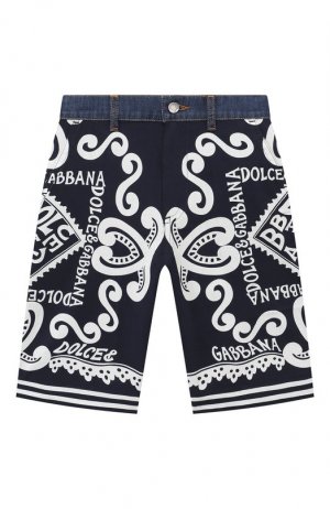 Джинсовые шорты Dolce & Gabbana. Цвет: синий