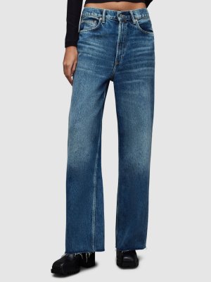 Прямые широкие джинсы Blake , темный индиго AllSaints