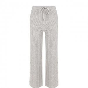 Укороченные кашемировые брюки с эластичным поясом Loro Piana. Цвет: серый