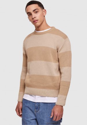 Вязаный свитер HEAVY STRIPED , цвет warmsand wetsand Urban Classics