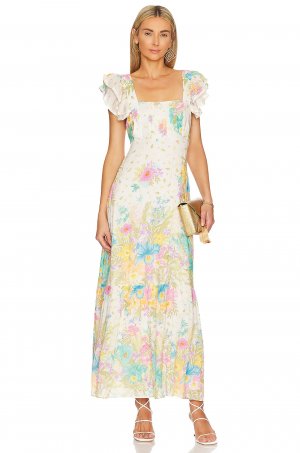 Платье Lei Frill Gown, цвет Cream Floral SPELL