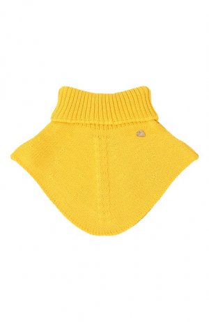 Шерстяной шарф-манишка Il Trenino. Цвет: жёлтый