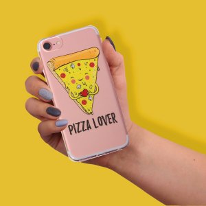 Чехол для телефона iphone 7,8 pizza lover, 6.5 × 14 см Like me. Цвет: желтый, прозрачный