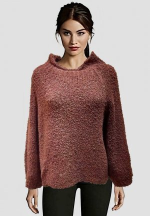 Вязаный свитер , коричневый SENSE