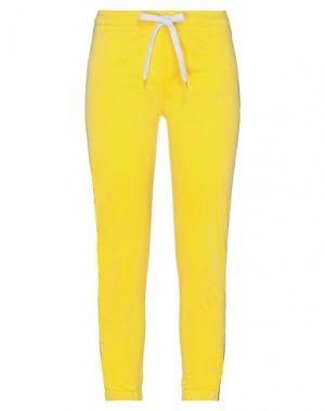 Укороченные брюки NAIS. Цвет: желтый