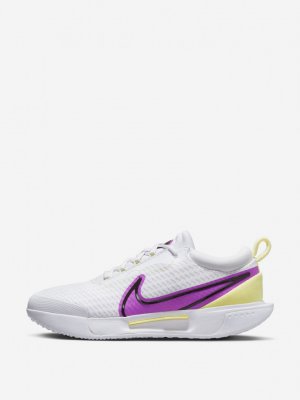 Кроссовки женские Court Air Zoom Pro, Белый Nike. Цвет: белый