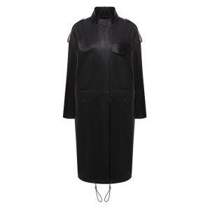 Кожаное пальто Ines&Marechal. Цвет: чёрный
