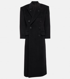 Пальто из шерсти и альпаки BALENCIAGA, черный Balenciaga