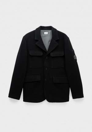 Пиджак C.P. Company duffel blazer jacket black. Цвет: черный
