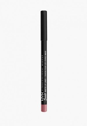 Карандаш для губ Nyx Professional Makeup Suede Matte Lip Liner, оттенок 09, Tea & Cookies, 1 г. Цвет: фиолетовый
