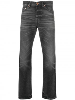 Прямые джинсы с завышенной талией Pt01. Цвет: серый
