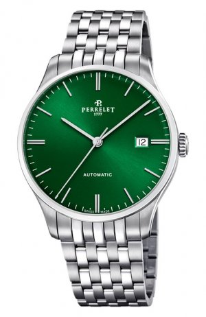 Часы Weekend 3 Hands Green Perrelet. Цвет: бесцветный