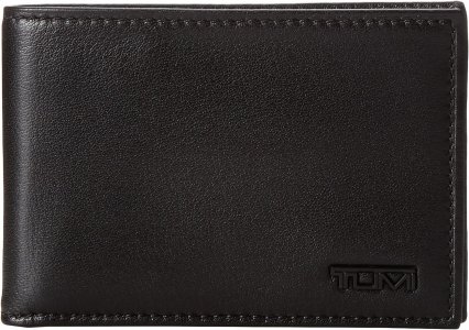 Delta - Тонкий одинарный кошелек в бумажнике Tumi, черный TUMI