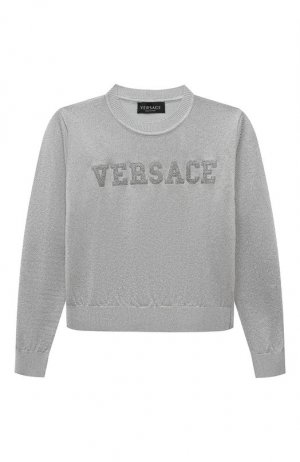 Пуловер Versace. Цвет: серебряный
