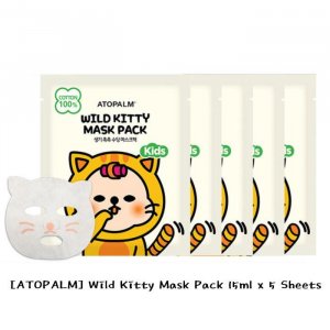- Wild Kitty Mask Pack Kids 15ml*5ea (BOX) ATOPALM