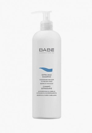 Шампунь Babe Laboratorios экстрамягкий, для чувствительной кожи головы, 500 мл. Цвет: белый