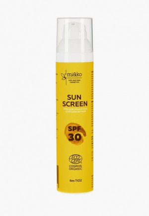 Крем солнцезащитный Mi&Ko для лица и тела Sun Screen SPF30 100 мл COSMOS ORGANIC. Цвет: белый