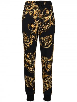 Спортивные брюки с принтом Regalia Baroque Versace Jeans Couture. Цвет: черный