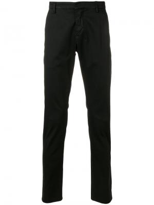 Классические брюки-чинос Dondup. Цвет: черный
