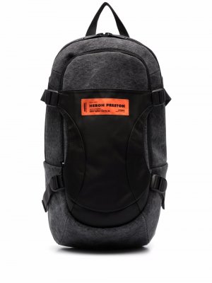 Рюкзак с нашивкой-логотипом Heron Preston. Цвет: черный