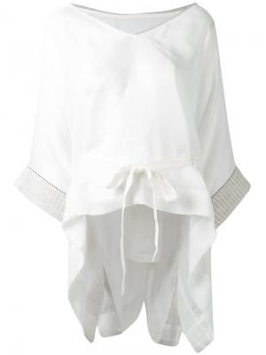 Блузка с рукавами-кимоно Gentry Portofino. Цвет: белый