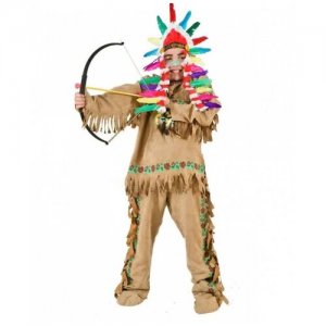 Детский костюм индейца (5491) 122 см VENEZIANO. Цвет: бежевый