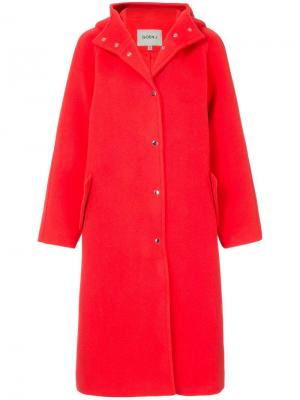 Пальто с капюшоном Goen.J. Цвет: красный