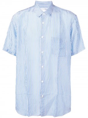 Полосатая рубашка с короткими рукавами Comme Des Garçons Shirt. Цвет: синий