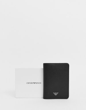 Кожаная обложка для паспорта Emporio -Черный Armani