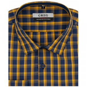 Рубашка , размер 174-184/42, желтый GREG. Цвет: желтый