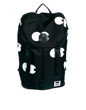 Рюкзак с глазками Lazy Oaf. Цвет: черный