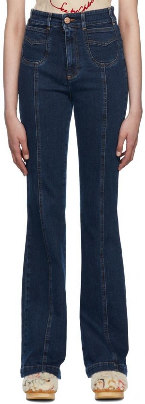 Расклешенные джинсы Emily цвета индиго See by Chloé