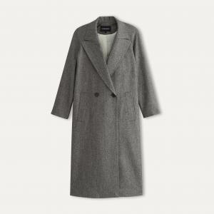 Пальто длинное AURELE MARGAUX LONNBERG. Цвет: серый